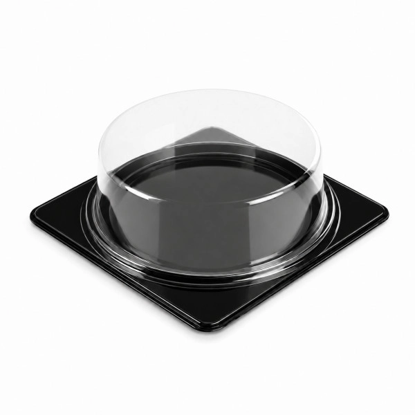 Boîte à gâteau PET noir ECOPRODIS