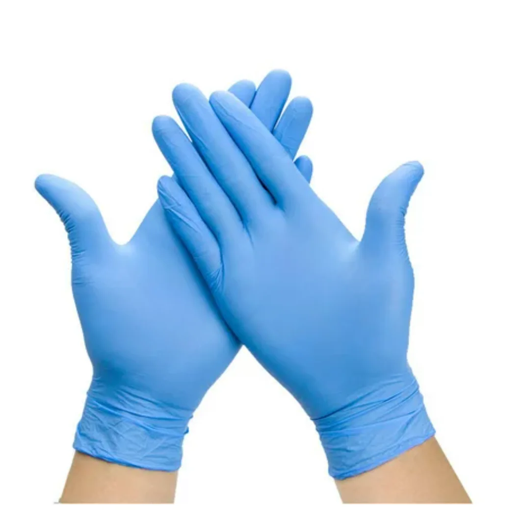Gants nitrile bleu